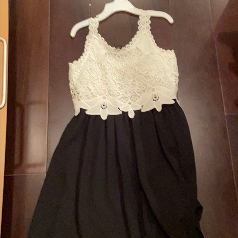 Black and white dress